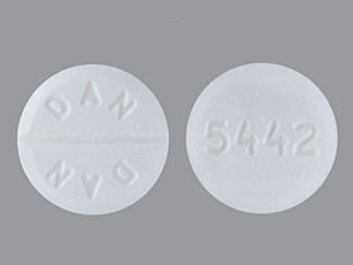This is a Tablet Dose Pack imprinted with DAN  DAN on the front, 5442 on the back.