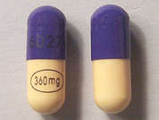 Verapamil Er: Esto es un Cápsula LP Pellets 24 Hr imprimido con 60274 en la parte delantera, 360 mg en la parte posterior.