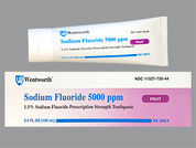 Sodium Fluoride: This is a Paste imprinted with nothing on the front, nothing on the back.