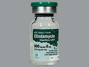 Clindamycin Phosphate: This is a colorless Vial imprinted with nothing on the front, nothing on the back, and is manufactured by SAGENT PHARMACE.