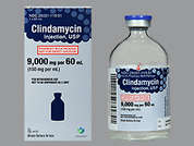 Clindamycin Phosphate: This is a colorless Vial imprinted with nothing on the front, nothing on the back, and is manufactured by SAGENT PHARMACE.
