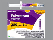 Fulvestrant: This is a Syringe imprinted with nothing on the front, nothing on the back.