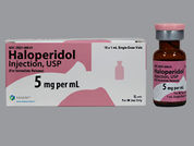 Haloperidol Lactate: This is a Vial imprinted with nothing on the front, nothing on the back.