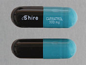 Carbatrol: Esto es un Cápsula Er Multifásico 12hr imprimido con Shire en la parte delantera, CARBATROL  300 mg en la parte posterior, y es fabricado por None.