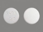 Fosrenol: This is a Tablet Chewable imprinted with S405  750 on the front, nothing on the back.