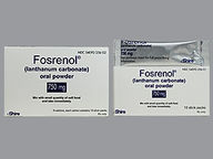 Polvo En Paquete de 750 Mg de Fosrenol