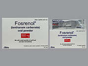 Fosrenol: This is a Powder In Packet imprinted with nothing on the front, nothing on the back, and is manufactured by SHIRE US INC..