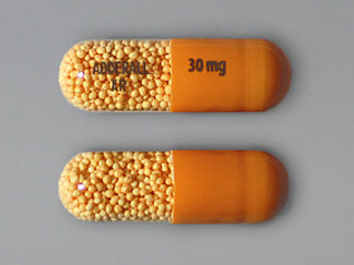 Esto es un Cápsula LP 24 Hr imprimido con ADDERALL  XR en la parte delantera, 30 mg en la parte posterior, y es fabricado por None.