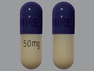 Esto es un Cápsula Er Trifásico 24hr imprimido con SHIRE 465 en la parte delantera, 50 mg en la parte posterior, y es fabricado por None.