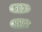 Intuniv: This is a Tablet Er 24 Hr imprinted with 503 on the front, 4MG on the back.