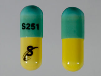 This is a Capsule imprinted with S251 on the front, S on the back.