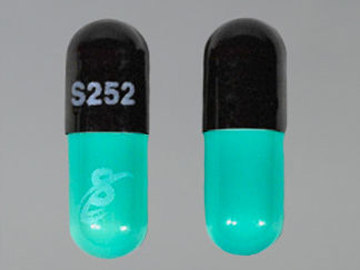 This is a Capsule imprinted with S252 on the front, S on the back.