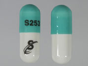Chlordiazepoxide Hcl: This is a Capsule imprinted with S253 on the front, logo on the back.