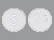 Losartan Potassium: This is a Tablet imprinted with S on the front, 113 on the back.