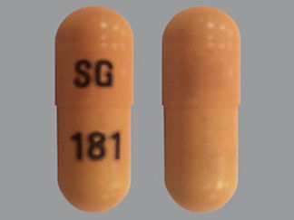 This is a Capsule imprinted with SG on the front, 181 on the back.