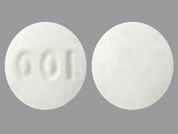 Clonidine Hcl Er: This is a Tablet Er 12 Hr imprinted with 001 on the front, nothing on the back.