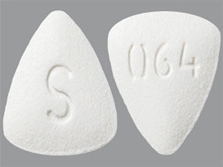 This is a Tablet imprinted with S on the front, 064 on the back.