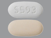 Telmisartan-Hydrochlorothiazid: This is a Tablet imprinted with S593 on the front, nothing on the back.