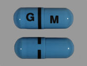 Apriso: This is a Capsule Er 24 Hr imprinted with G on the front, M on the back.