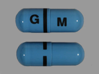 This is a Capsule Er 24 Hr imprinted with G on the front, M on the back.