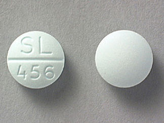 This is a Tablet imprinted with SL  456 on the front, nothing on the back.