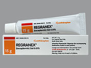 Regranex: This is a Gel imprinted with nothing on the front, nothing on the back.