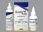 Keralyt Scalp: This is a Kit Shampoo And Gel imprinted with nothing on the front, nothing on the back.