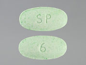 Doxepin Hcl: This is a Tablet imprinted with 6 on the front, SP on the back.