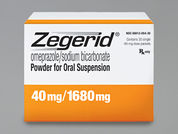 Zegerid Rx: This is a Packet imprinted with nothing on the front, nothing on the back.