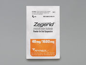 Zegerid Rx: This is a Packet imprinted with nothing on the front, nothing on the back.