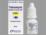 Tobramycin Sulfate: Esto es un Gotas imprimido con nada en la parte delantera, nada en la parte posterior, y es fabricado por None.