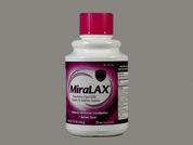 Miralax: This is a Powder imprinted with nothing on the front, nothing on the back.