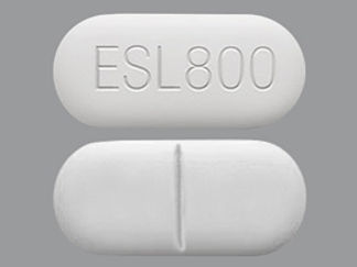 This is a Tablet imprinted with ESL800 on the front, nothing on the back.