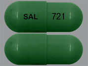 Tacrolimus: This is a Capsule imprinted with SAL on the front, 721 on the back.