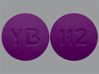 This is a Tablet imprinted with YB on the front, 112 on the back.