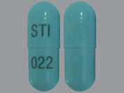 Cyclophosphamide: Esto es un Cápsula imprimido con STI en la parte delantera, 022 en la parte posterior, y es fabricado por None.