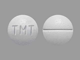 This is a Tablet imprinted with TMT on the front, nothing on the back.