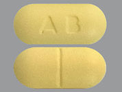 Abacavir: This is a Tablet imprinted with AB on the front, nothing on the back.