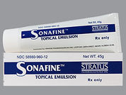 Sonafine: This is a Emulsion imprinted with nothing on the front, nothing on the back.