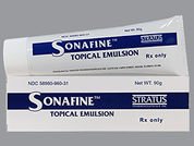 Sonafine: This is a Emulsion imprinted with nothing on the front, nothing on the back.