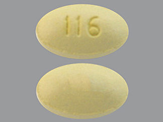 This is a Tablet Er imprinted with 116 on the front, nothing on the back.