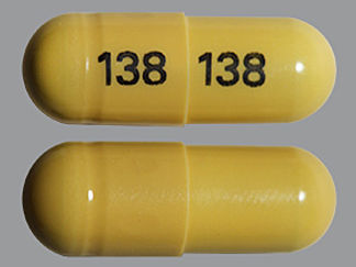 This is a Capsule imprinted with 138 on the front, 138 on the back.