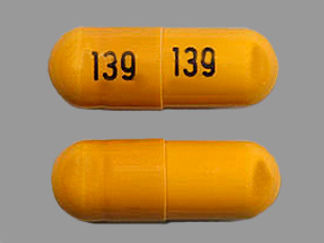 This is a Capsule imprinted with 139 on the front, 139 on the back.