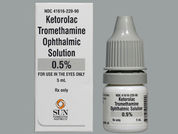 Ketorolac Tromethamine: This is a Drops imprinted with nothing on the front, nothing on the back.