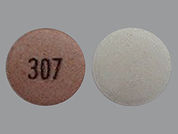 Zolpidem Tartrate Er: This is a Tablet Er Multiphase imprinted with 307 on the front, nothing on the back.