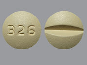 Naltrexone Hydrochloride: This is a Tablet imprinted with 326 on the front, nothing on the back.