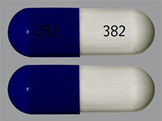 This is a Capsule Dr imprinted with 382 on the front, 382 on the back.