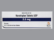 Naratriptan Hcl: Esto es un Tableta imprimido con 437 en la parte delantera, nada en la parte posterior, y es fabricado por None.