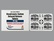 Risedronate Sodium Dr: Esto es un Tableta Dr imprimido con S en la parte delantera, nada en la parte posterior, y es fabricado por None.