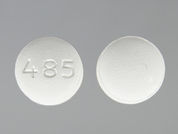 Bicalutamide: This is a Tablet imprinted with 485 on the front, nothing on the back.